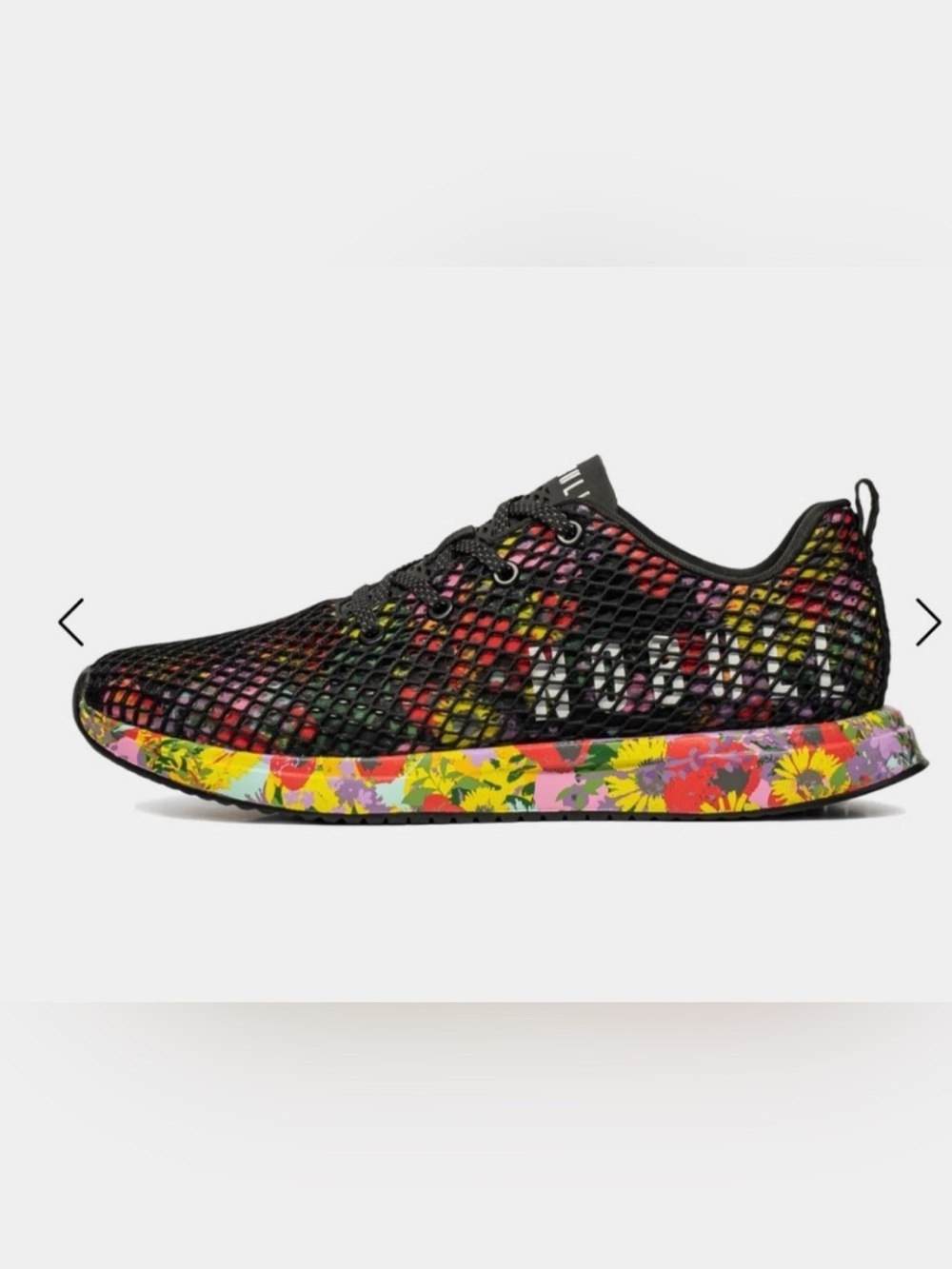 Beautiful NO BULL floral mesh runner sneakers